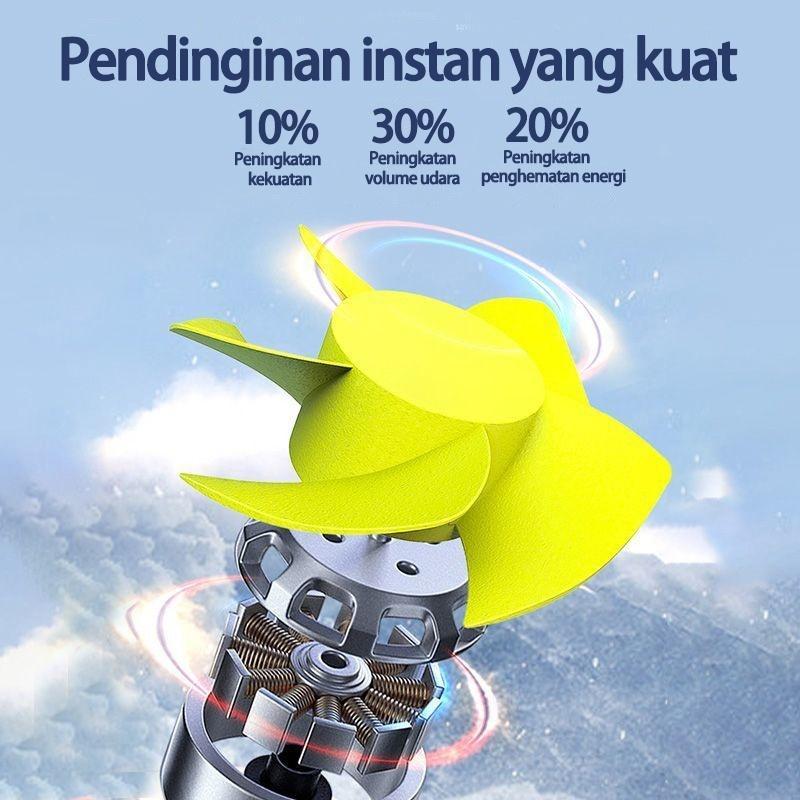 【Heavy Duty】Truck Fan 12V-24V - High Power Double Blades, Metal Construction Car Simple 5