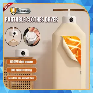 [Clearance sale]Mesin Pengering Pakaian Lipat Pemanas Listrik Otomatis Portable Smart Clothes Dryer Dengan Remote,Electric saver