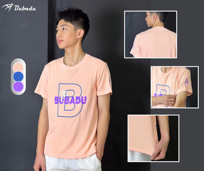 [CHÍNH HÃNG BUBADU] Áo cầu lông BUBADU BCOOL tone Xanh Cam 2024 thoáng mát Top Sport