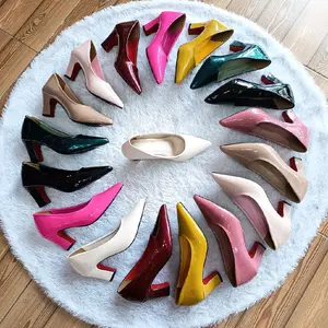 pansus glosy hels IMP8 cm premium terbaru tapak karet anti licin