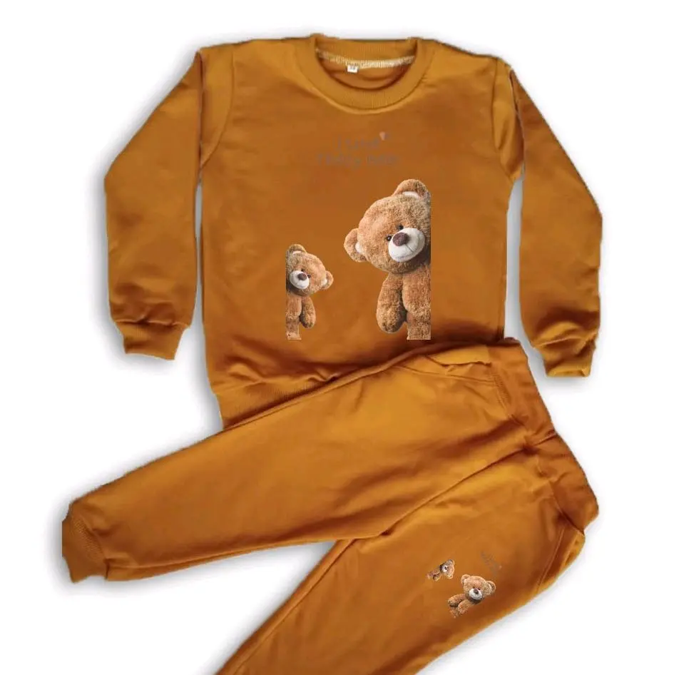 Stelan Joger Anak Teddy Bear Karakter Lucu Fashion Set Celana Setelan