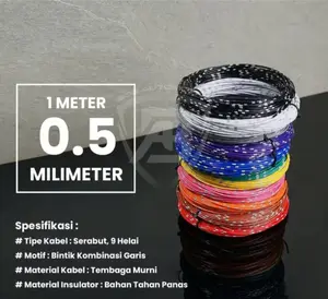 1 Meter Kabel Bintik Serabut Tembaga 0,5mm Motor Mobil Otomotif 0,5mm
