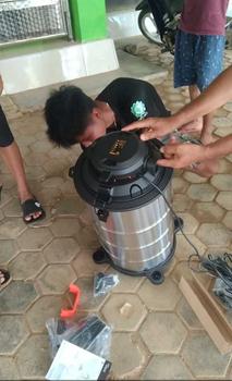 Product Review of Promo Guncang Tixx Vacuum Cleaner 35L  3in1 Vakum/Air Hisap/Blower Sedot Debu Basah Kering Vacum Blower Wet Dry Penyedot Debu Merah Stainless vacum  cleaner deerma  vacuum vacum from A**g P**a 2