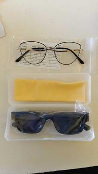 Product Review of (BELI1 GR4T1S 1)FRAME KACAMATA BESI CAT EYE QINAN SERIES Bluecromic Frame Perempuan Antiradiasi Blueray Cewek Lensa Photocromic Glasses Eyewear from A**i N** 0
