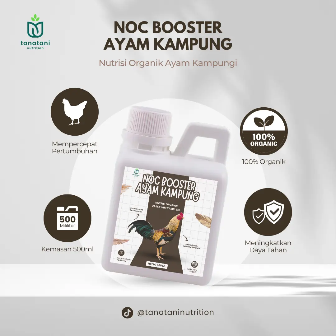 NOC Booster Ayam Kampung 500ML - Nutrisi Organik Cair Ayam Kampung