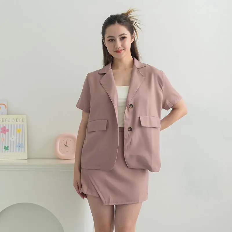 ADA - Lewis Blazer Basic Short Sleeves | Blazer Lengan Pendek Wanita #6162 2