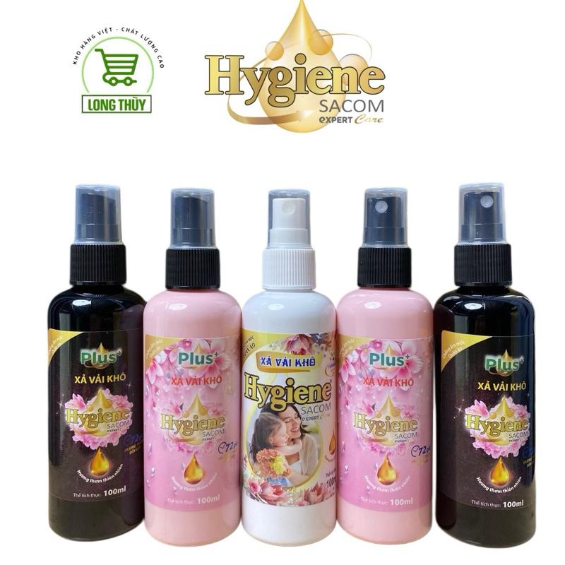 [Mã 1] Combo 10 Chai Xịt Thơm Quần Áo Hygiene SACOM exPERT care - Xả Vải Khô - 100ml Làm Mềm Vải Khử Mùi Hôi-Lưu Hương Trên Quần Áo