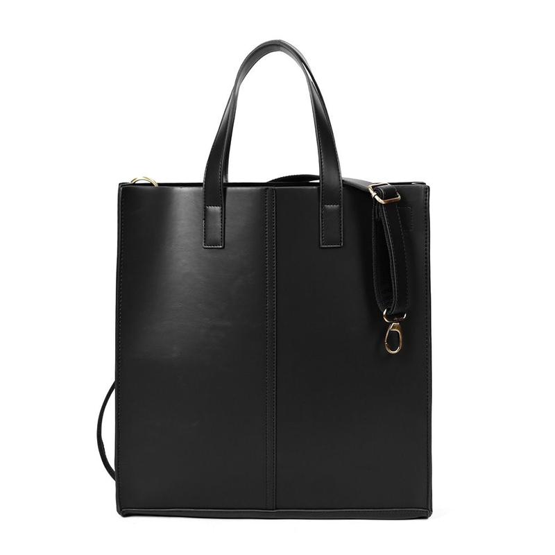 Product Introduction of 2023 Single Shoulder Crossbody Tote Bag Simple and Stylish Casual All-Matching Men's Bag Large Capacity Square Vertical Tote 17