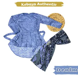 Baju Setelan Kebaya Anak Perempuan Moderen Brokat Rok Span Plisket Acara Wisuda TK SD SMP Usia 3 Sampai 14 Tahun