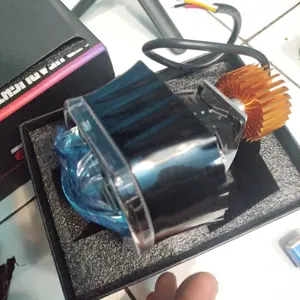 Biled Projektor Asli 4.5 INCH CR7 C667 Blue Lensa Biled  Proyektor Dual Laser Lens High Low Body Hitam Flat Cut Bisa Piw Piw Universal Kuning Putih