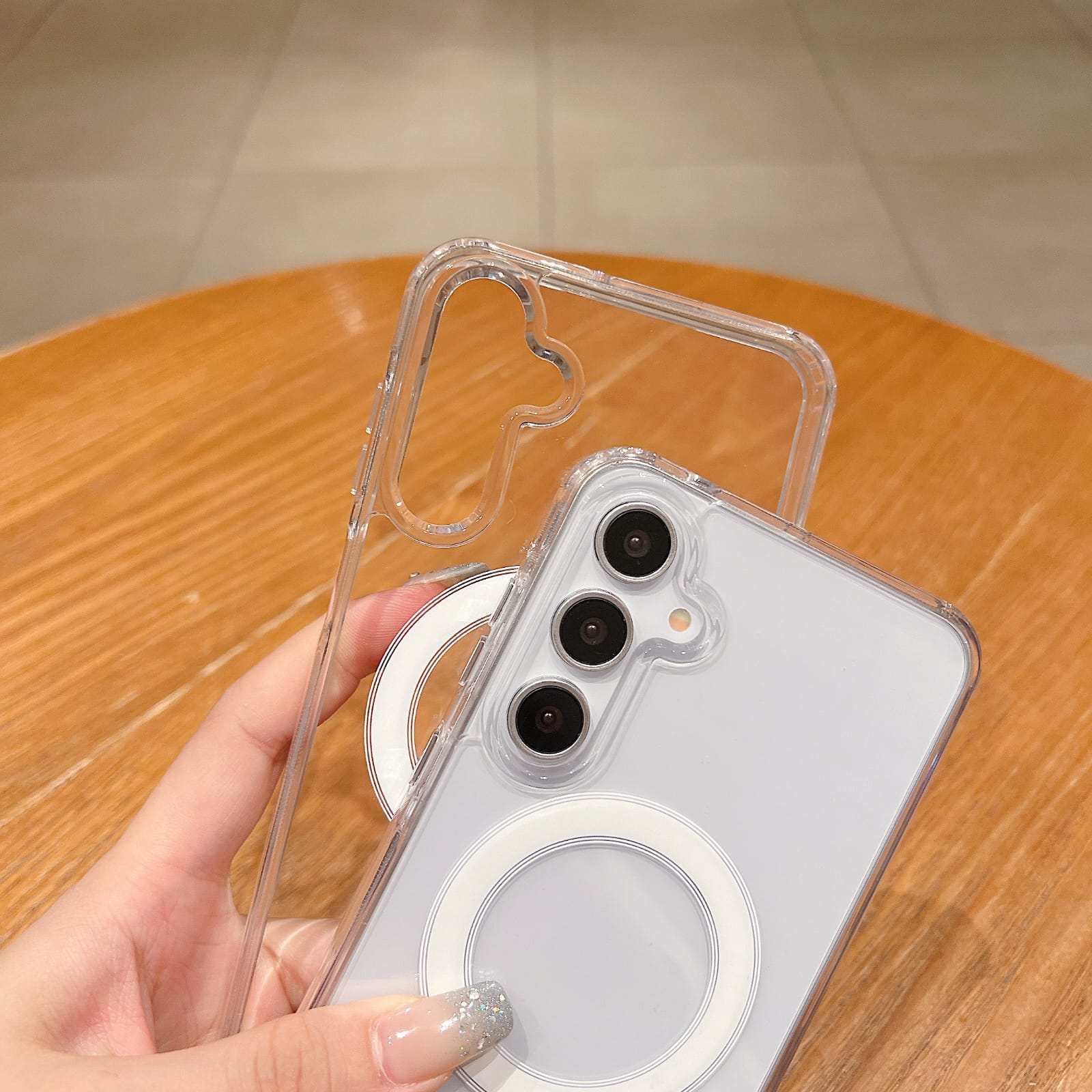 Clear Case Magsafe Kompatibel For S4msung A24 A25 A26 A34 A35 A36 5G A54 A55 A56 5G Hybrid Bumper Magnetic Magsafe Case - CM01