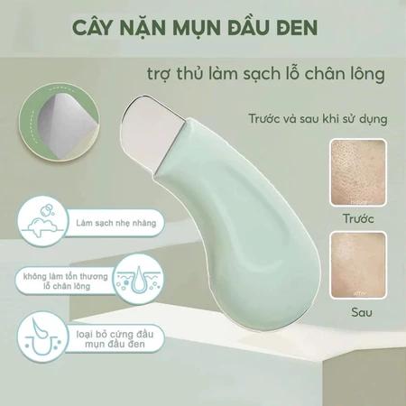 EchoLiv Cây đẩy mụn - Dụng cụ gạt mụn đầu đen Sợi Bã Nhờn có nắp đậy an toàn cho da mặt