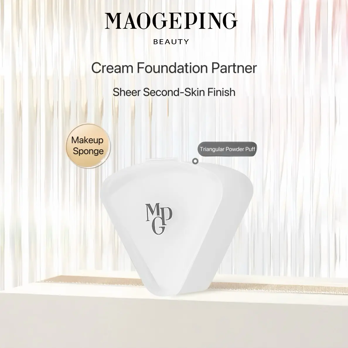 MAOGEPING Triangular Sponge Cushion Puff