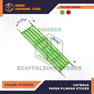 CATWALK TATAKAN SCAFFOLDING STEGER Besi Hitam