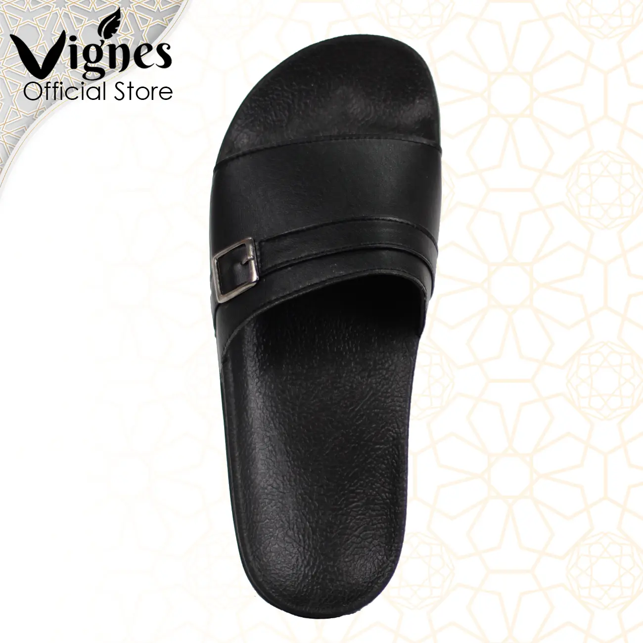 Vignes Sandal Slop Slip on Slide Unisex - Pothos Black Balteus