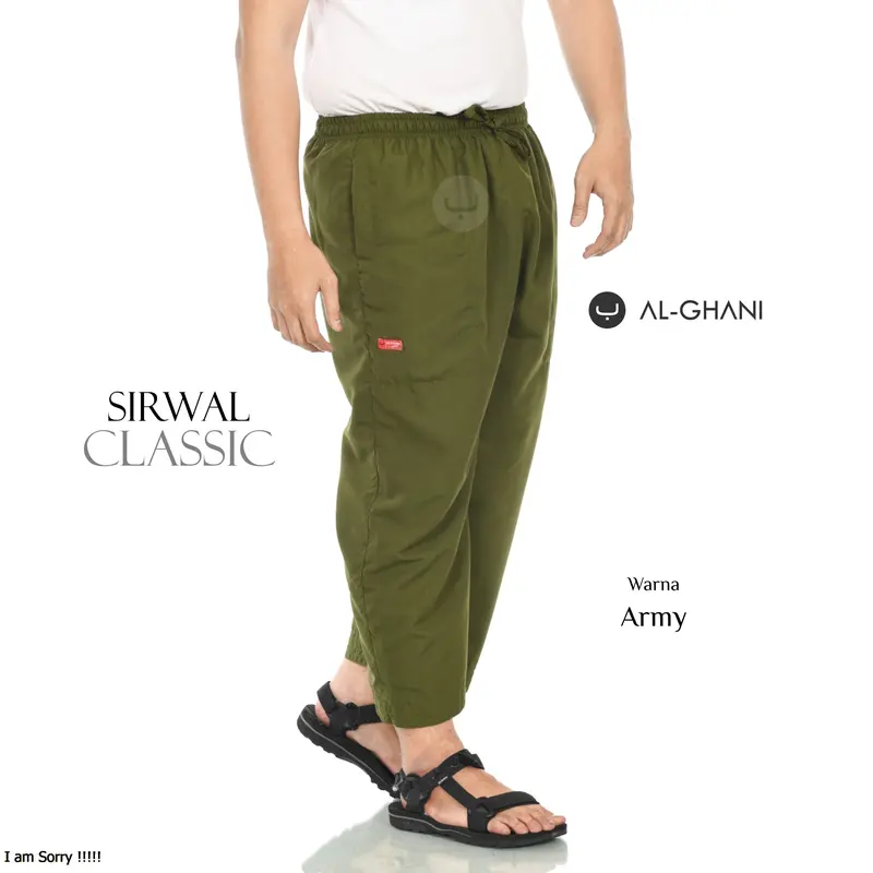 PAKET ISI 3PCS, Celana Sirwal ALGHANI -Soft (untuk dalaman jubah, gamis/sarung), Celana Pria Muslim Dewasa 4