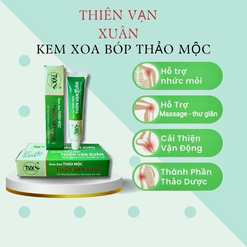 KEM XOA BÓP THẢO DƯỢC THIÊN VẠN XUÂN ( Tuyb 35g) HỖ TRỢ CẢI THIỆN CÁC VẤN ĐỀ CƠ XƯƠNG KHỚP