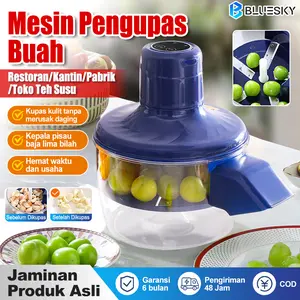 Alat Kupas Buah & Sayur Otomatis / Pengupas Anggur, Berry, Kentang Elektrik / Mesin Peel Portable Hands-Free