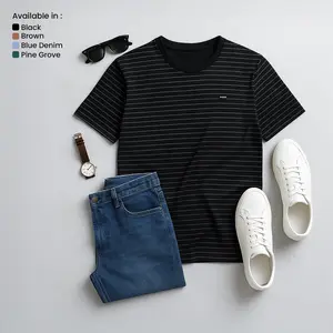 Ryusei Kaos Pria Kitagawa Stripe