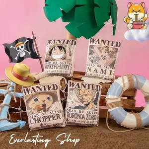 Bantal One Piece Classic Collection Pillow Wanted Miniso Luffy Roronoa Zorro Nami Chopper Plush Doll Boneka Mainan Hadiah Anak Gift Manga Anime Animasi Kartun Cartoon Collection