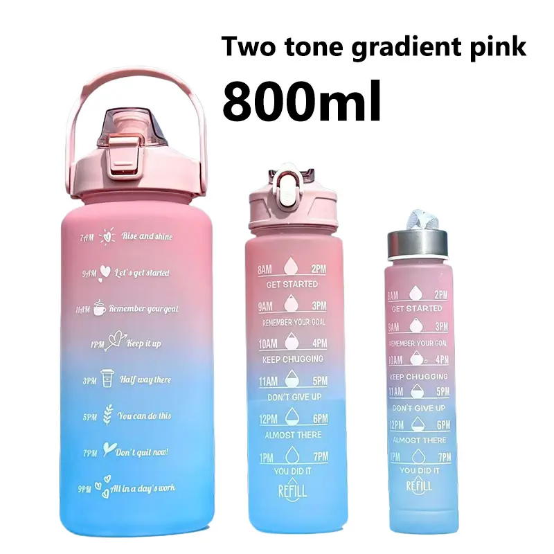 Thay đổi bài tập của bạn! Bộ Cốc Không Gian Chống Rò Rỉ, Bộ 3 Món Gradient, Có Ống Hút, Hoàn Hảo Cho Các Cuộc Phiêu Lưu Ngoài Trời Của Mẹ Và Con, Thích Hợp Cho Trẻ Em Thiết Bị Tập Thể Dục, Thích Hợp Cho Đi Bộ Đường Dài Gia Đình