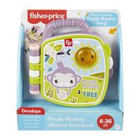 Gambar Fisher Price Purple Monkey Musical Story Book  - Buku Suara Bayi dari Mothercare Indonesia Kab. Sleman 2 Tokopedia