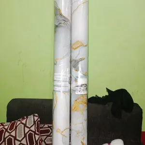 Home Decor - Wallpaper Vinyl Roll Large Size Room Decoration Motif Marble Wallsticker Foam Roll PET Jumbo 120 x 280cm