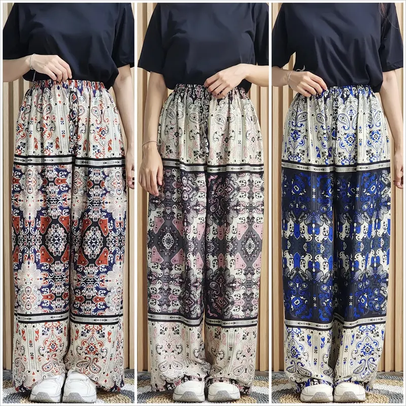 Vomila Celana Kulot Rayon Motif Valerie 0