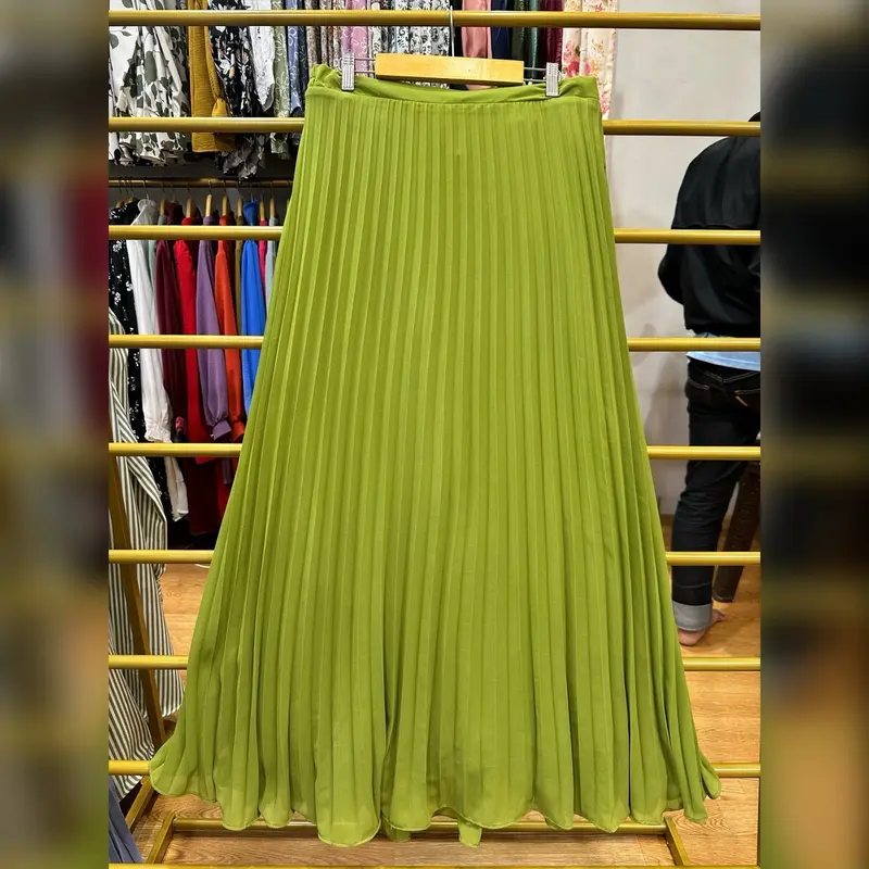 ByEmesha 047 - Rok Plisket / Bahan Ceruty Bawahan Wanita Panjang Muslim Casual 4