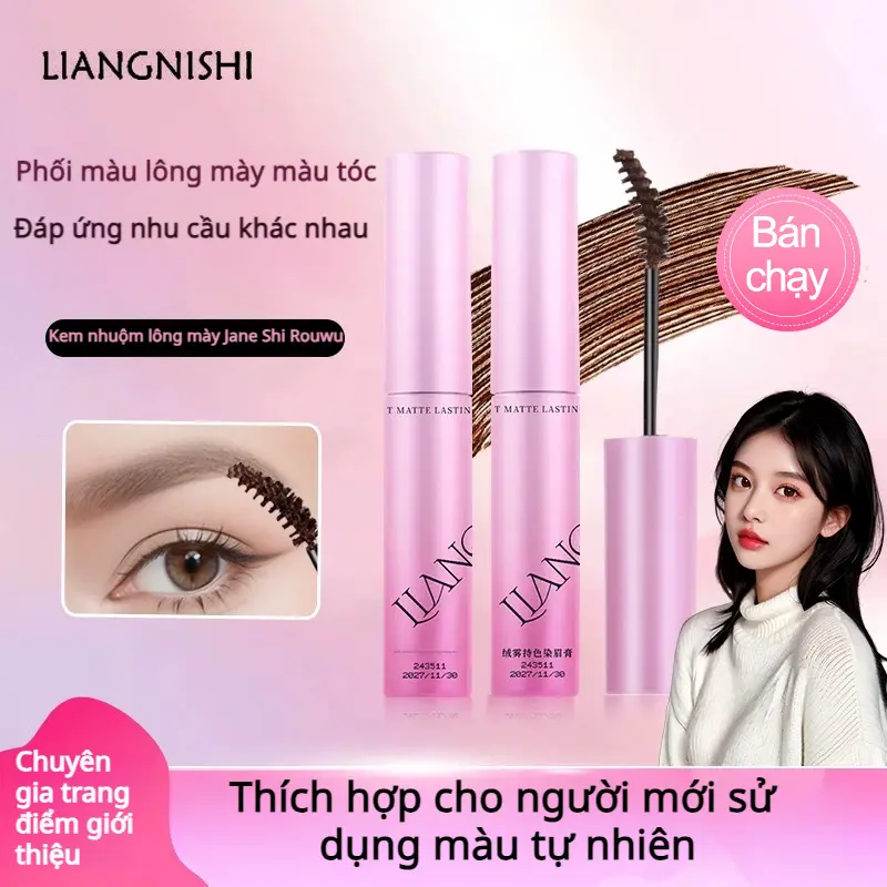 Màu Lông Mày Tint Nhung Sương , Lâu Trôi, Nhìn Lông Mày Hoang Dã, Lông Mày Bền, Màu Cà Phê Sữa, Chống Nhòe,Chống nước & Chống mồ hôi,Trang điểm lông mày tự nhiên,Lì mịn nhẹ nhàng,Lên màu chuẩn,Perfect for Beginners Có tổng cộng 4 màu