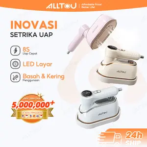 [COD]ALLTOU Setrika Uap Penyesuaian 3 Tingkat Setrika Portable 8S Pemanasan Steam Iron Hand Steamer Kabel Mesin Listrik