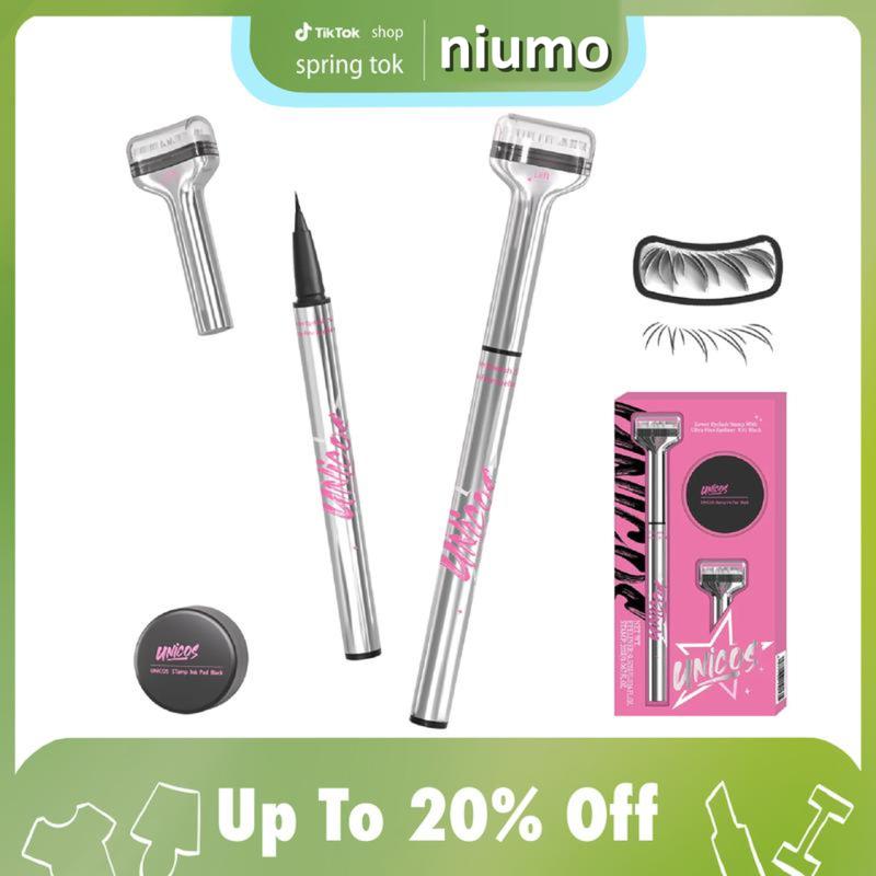  Khuôn Lông Mi Bút Kẻ Mắt 2 Trong 1 Dễ Sử Dụng Không Thấm Nước Và Chống Nhòe Mực Trông Tự Nhiên Thích Hợp Cho Người Mới Bắt Đầu Mỹ Phẩm Trang Điểm Kẻ Viền Môi 