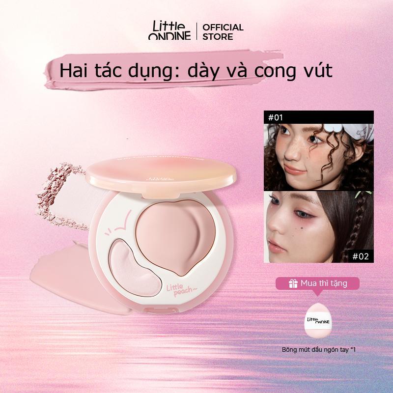 【STORE LIVE Bảng highlight Đào Little Ondine 2 trong 1 – Bắt sáng, tạo khối 3D, làm mờ các vùng thâm và trũng, giúp khuôn mặt trẻ trung, tươi tắn hơn