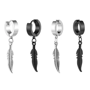 Anting titanium anting titanium pria anting anti luntur dan karat model bintang anting bintang Earrings