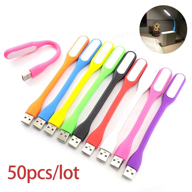 50pcs USB LED Mini Reading Light Flexible Bright Night Lamp DC - TikTok ...