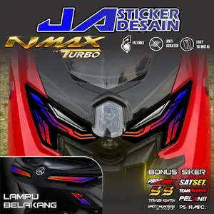 Stiker Variasi Lampu Depan Nmax Neo Turbo Transparan Sticker Lampu Depan Belakang Nmax Turbo JA 02