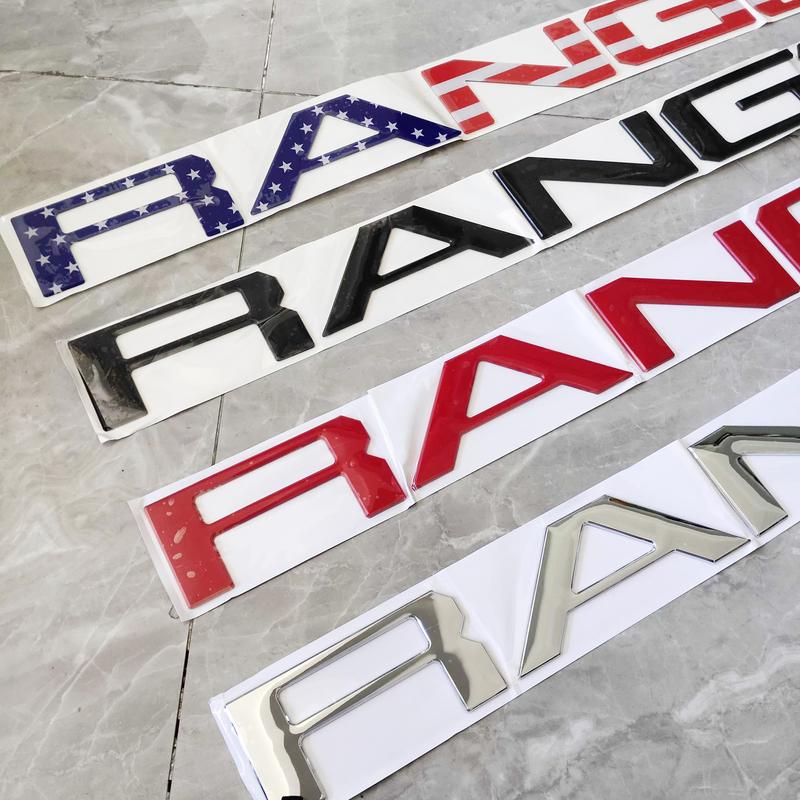 Product Introduction of ABS Plastic 3D Rear Trunk Tailgate Insert Letters For Ford Ranger T6 T7 T8 2012-2019 Emblem Decal Sticker Nameplate Letter Car Accessories 15