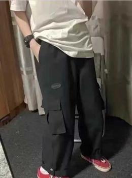 Product Review of Celana cargo panjang pria celana panjang cargo pria celana joger pria jumbo baju cowok keren celana pinggang karet celana kantong Loose pants Celana olahraga hitam oversize Kerja Straight Jogger Fit from S**1 2