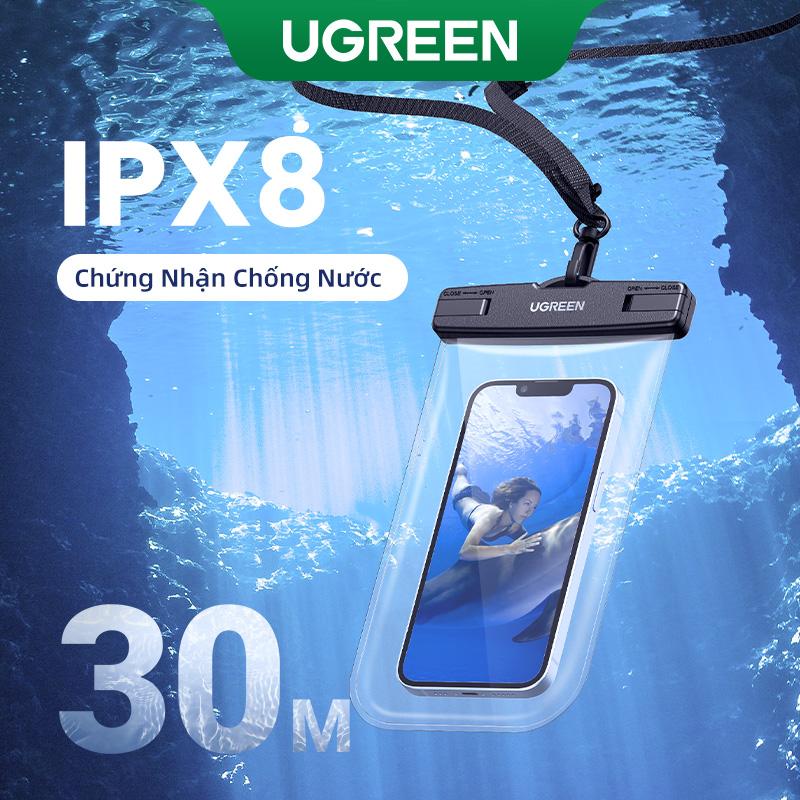 UGREEN Ốp lưng chống nước IPX8 có dây đeo cổ cho iPhone 16 15 14 Pro Max Samsung S24 S23 Huawei P50 lên đến 7,2 inch Case 60959