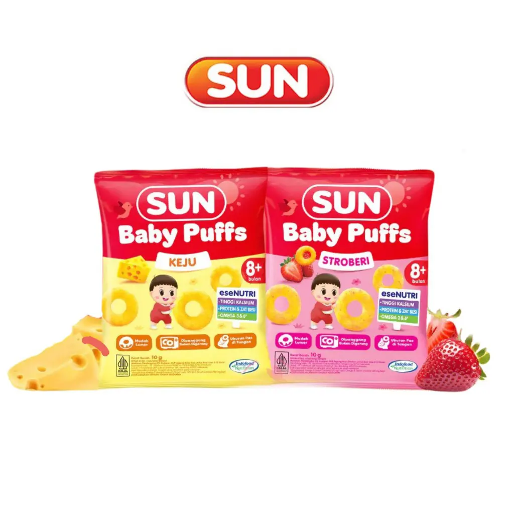 SUN BABY PUFF 10G CEMILAN ANAK Bayi 8+