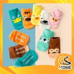 BISA COD K385 Kaos Kaki Anti Slip Animal Bayi Socks Motif Lucu & Nyaman Bahan Spandek Polyester Adem Anti Alergi Cocok Untuk Prewalker Anak