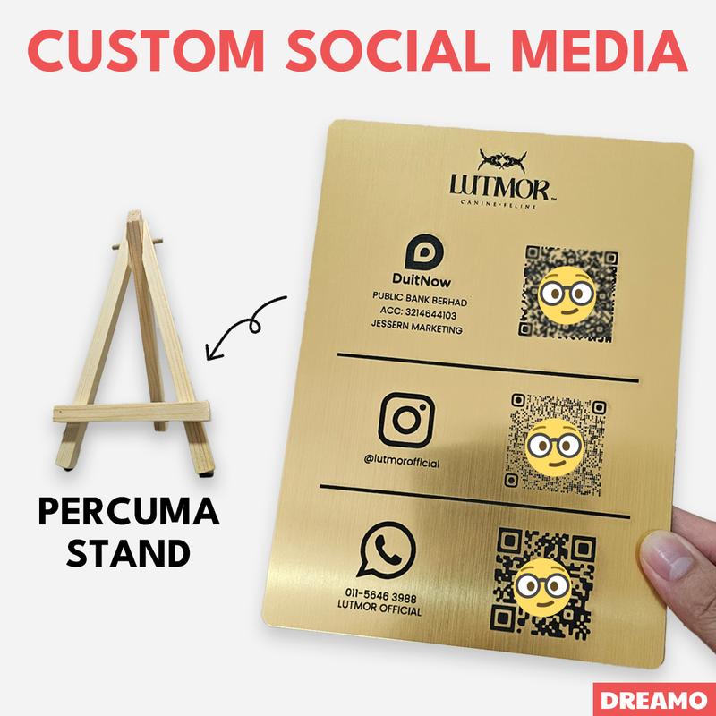 Custom Social Media QR Code Scan DuitNow Bank eWallet Design - TikTok ...
