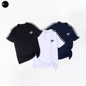 T-Shirt Baju Kaos List Stripe ST - Star Unisex Pria - Wanita Couple Catton 24s Premium Quality