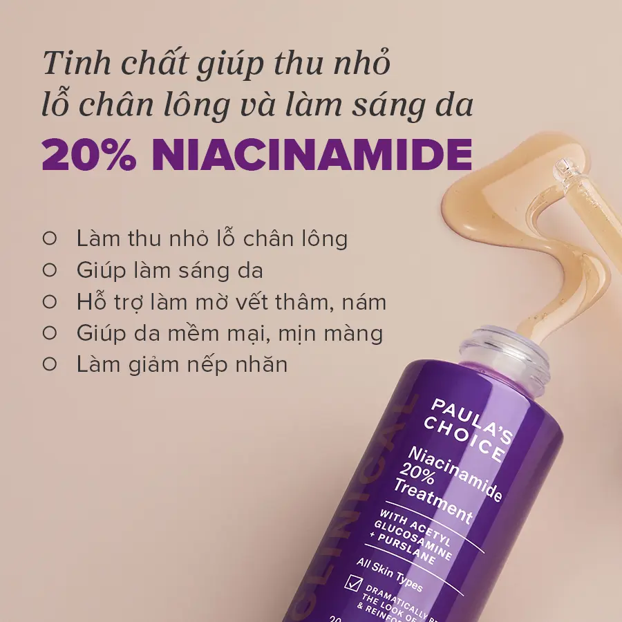 Tinh chất hỗ trợ thu nhỏ lỗ chân lông Paula's Choice Clinical Niacinamide 20% Treatment 20ml 8030 | BigBuy360 - bigbuy360.vn Tinh chất hỗ trợ thu nhỏ lỗ chân lông Paula's Choice Clinical Niacinamide 20% Treatment 20ml 8030 | BigBuy360 - bigbuy360.vn