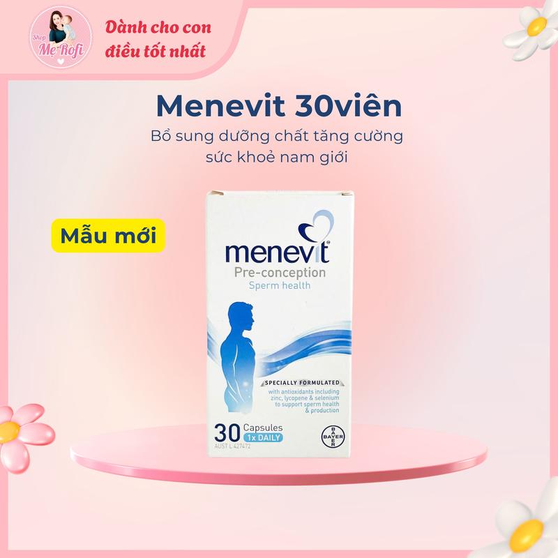 Viên uống Menevit Conception hỗ trợ sức khỏe nam giới - Mẹ Rofi