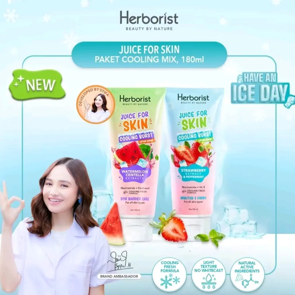 (PRODUK NEW) HERBORIST STROBERI DAN SEMANGKA