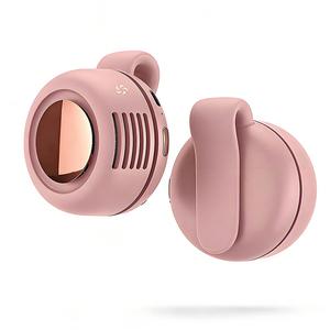ポータブルミニファン、USB充電式3段階調整可能なウエストファン、屋外旅行用のコンパクトな個人用ファン、快適な呼吸のための回転式ボディファン