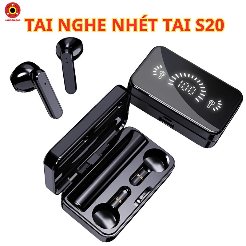  Tai Nghe Không Dây S20 Bluetooth 5.3 – Kết Nối Ổn Định Nghe Rõ Âm Thanh Chuẩn Chống Nước 