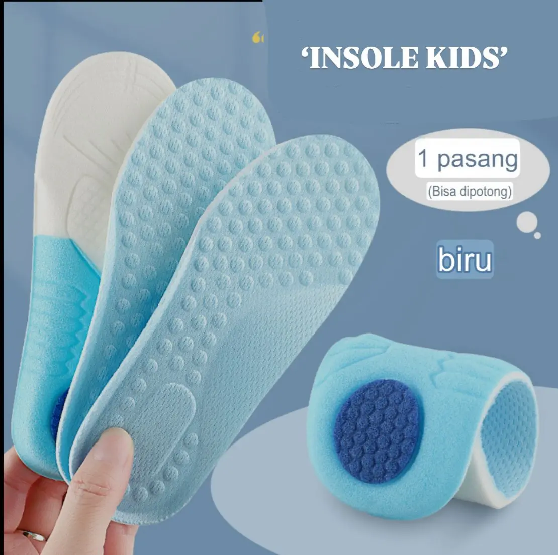 Insole Busa Empuk Kids Anti Slip Alas Dalaman Sepatu Anak Ringan Shoe Insole