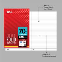 Gambar SiDU Double Folio Bergaris 200 lembar 70 GSM - Spesifikasi dari SiDU Official Kab. Bogor 3 Tokopedia